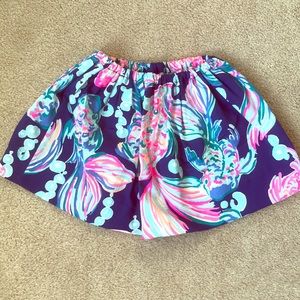 Lilly Pulitzer Going Coastal print fabric skirt